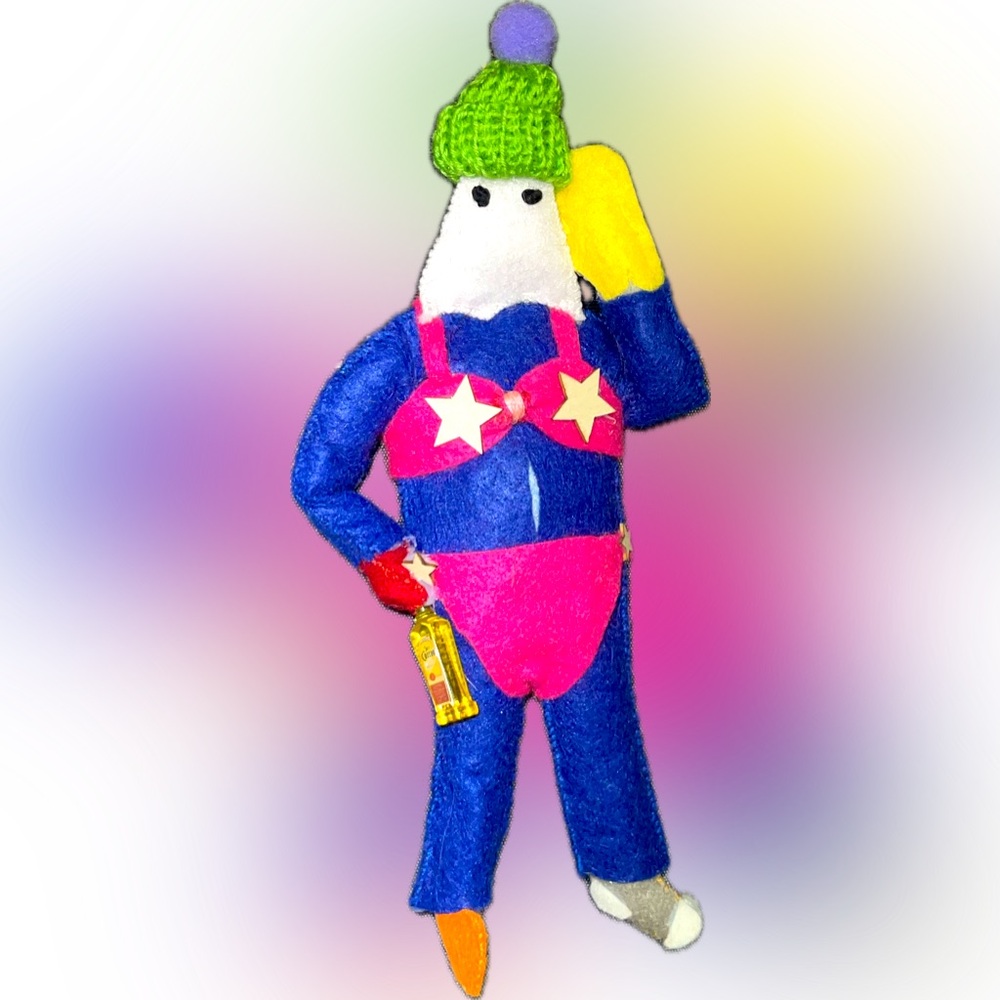 Mummer Ornament Hand Sewn